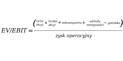 Wskaźnik EV/EBIT Wskaźnik EV/EBIT